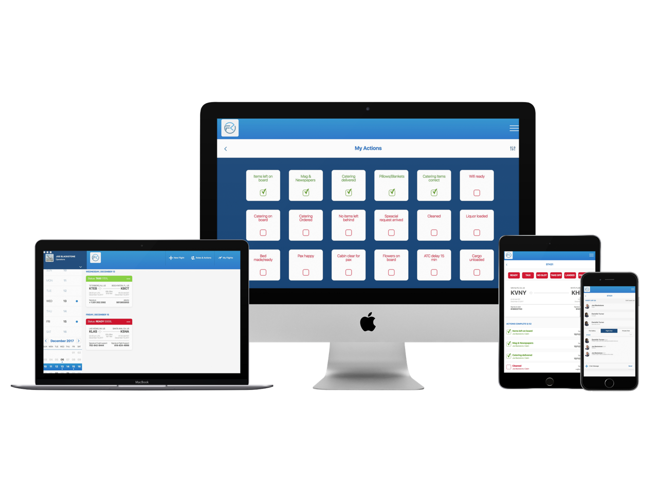 Flight Key's original web and mobile interfaces